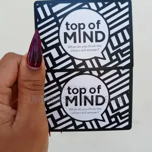 Top of Mind Card Game What Do You Think the Answer Will Be