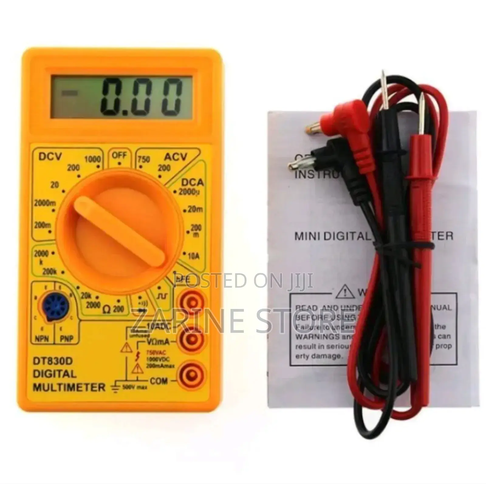 Digital Multimeter With Probe Wire