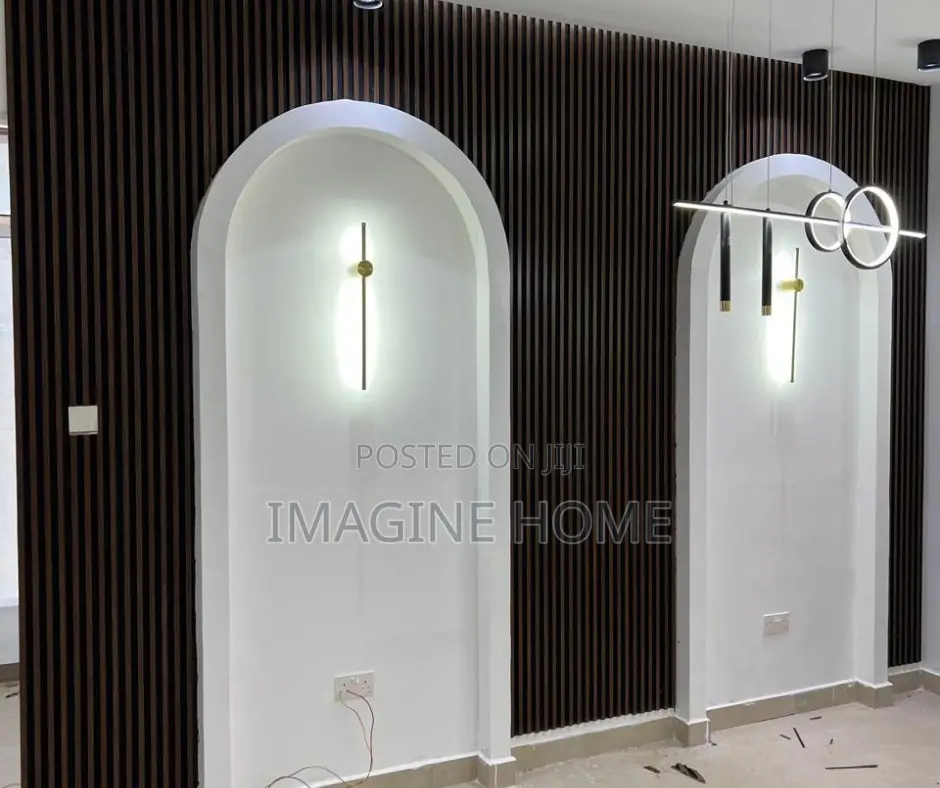 Black WPC Fluted Wall Panels