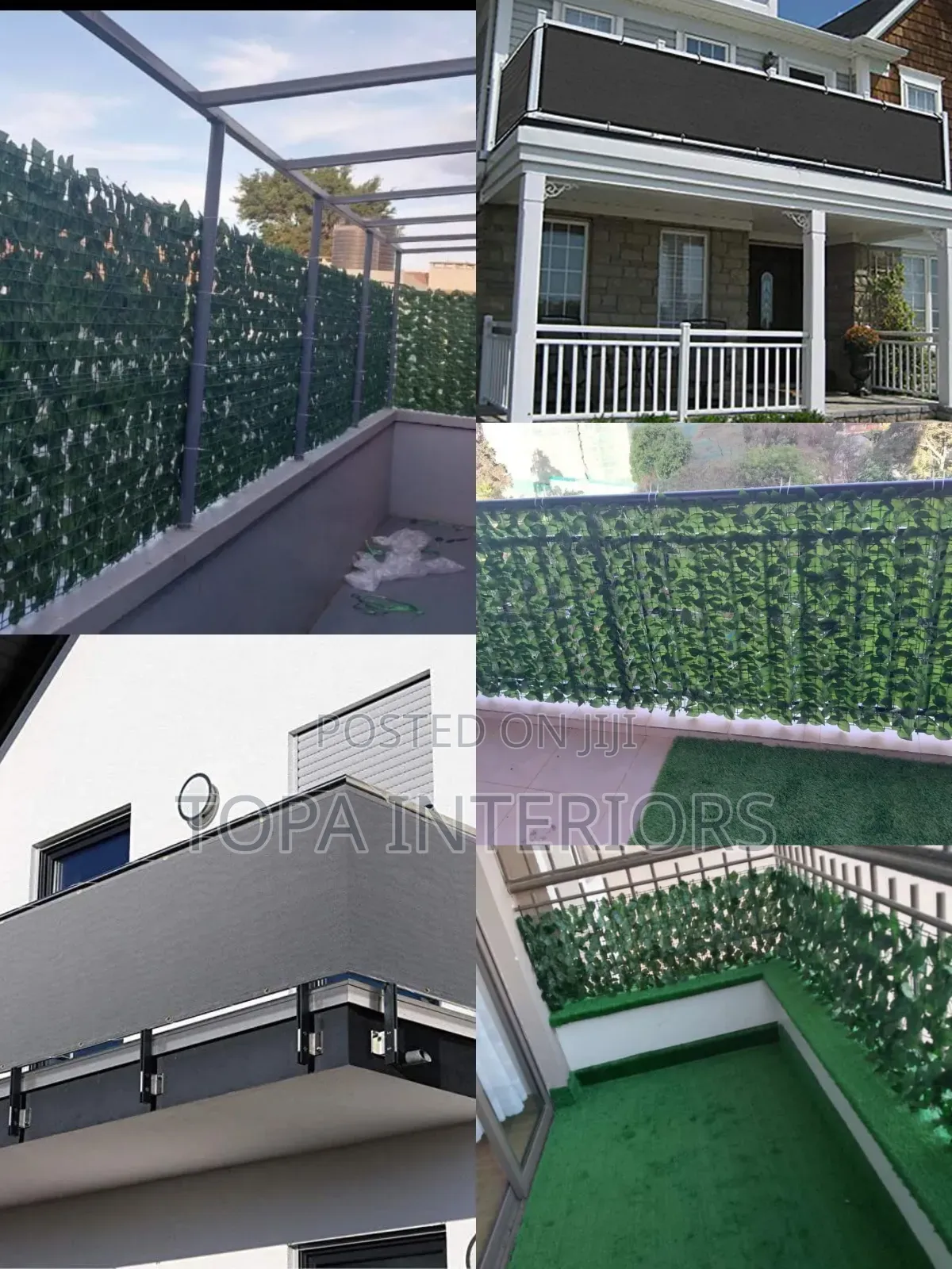 Canvas Balcony Privacy Shieldsband Artificial Balcony Fence