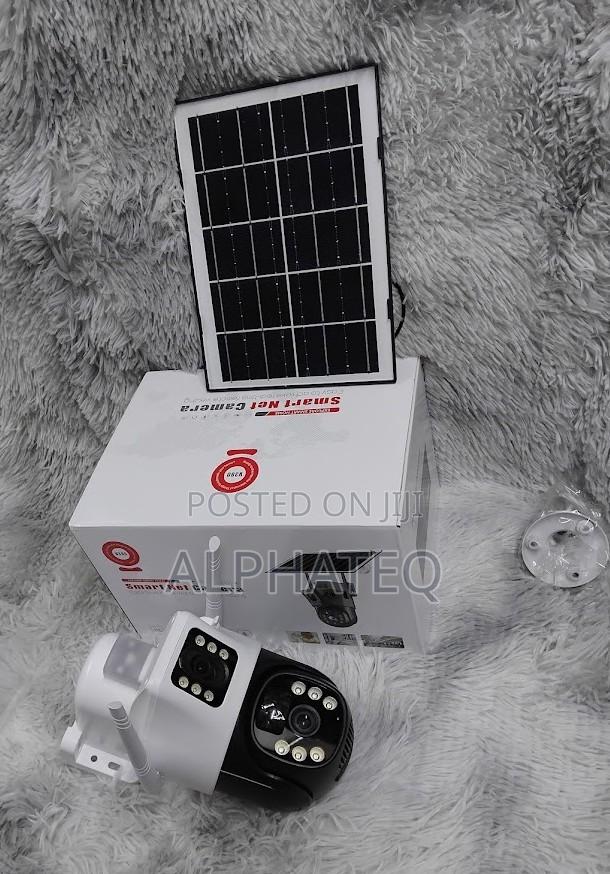 4g Dual Lens Solar Camera With Backup Battery V380 Pro App - main view