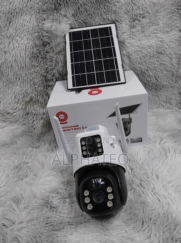 Rotating V380 Dual Lens 4g Simcard Solar PTZ Outdoor Camera