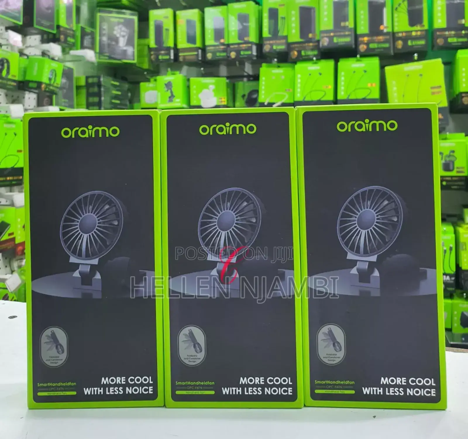 Oraimo Smart Handheld Fan Dual Blades Foldable Fan