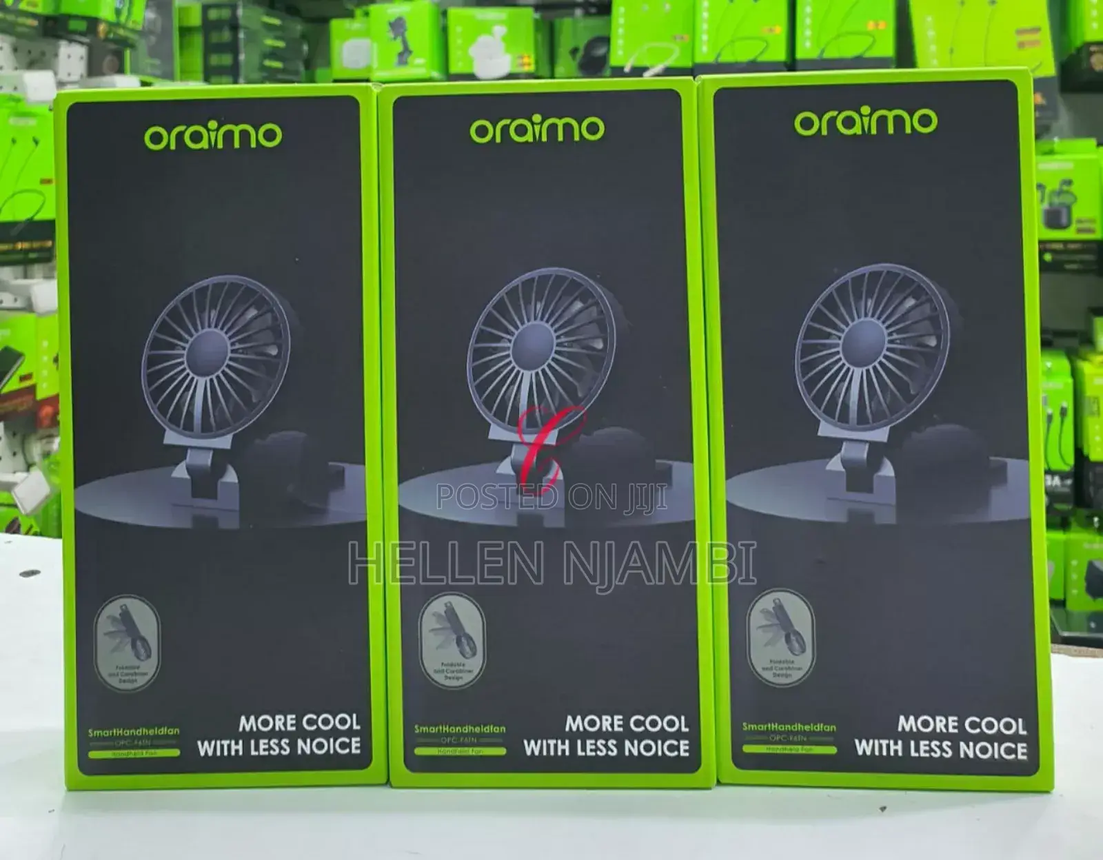 Oraimo Smart Handheld Fan Opc-F6tn Dual Blades Foldable Fan