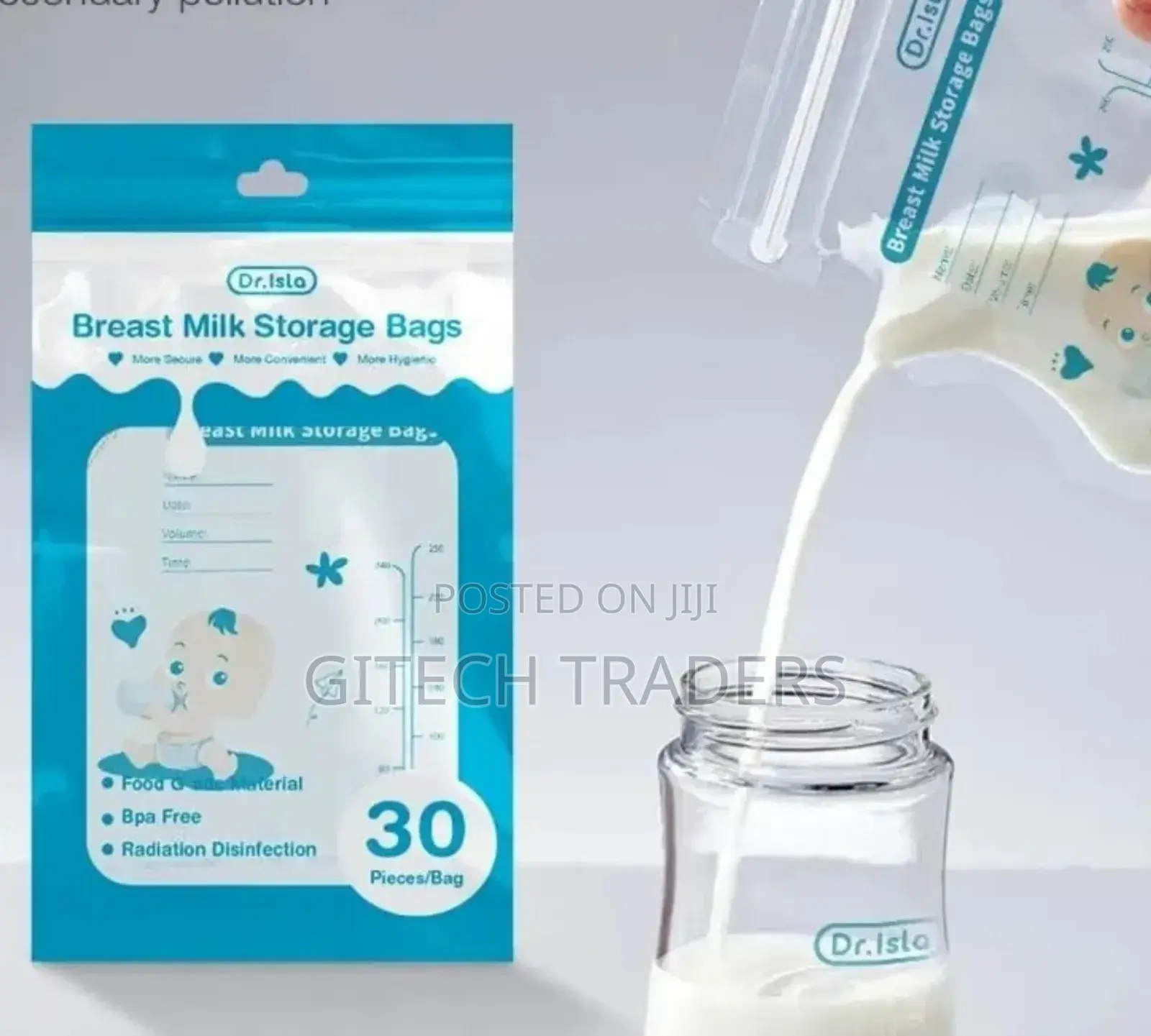 *30pcs Breast Milk Freezer Bags 180ml