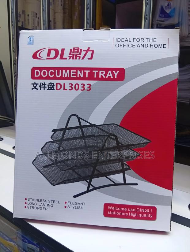 Document Tray (Metallic/Mesh)- 3 Tier - main view