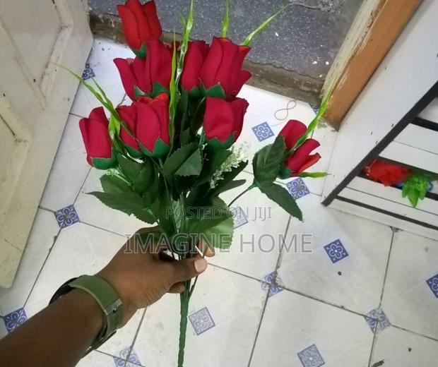 Red Roses, Artificial Flowers - main view