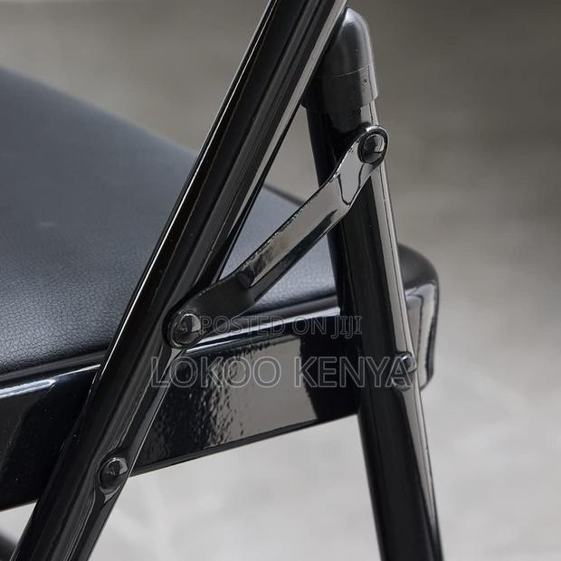 Office Chair: Folding Chairs With Leather Padded Cushion - thumbnail 2