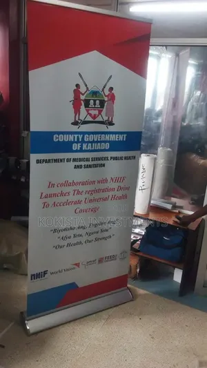 Roll Up Banners(Broad Base)With 5kg Stand