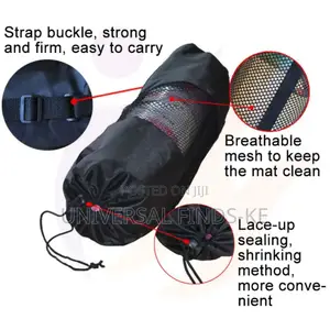 183*65 Anti-Slip Fitness Yoga Mat With a Bag and a Strap