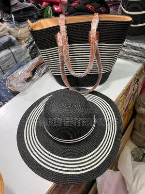 Straw Summer Bags With Matching Hats at 2000