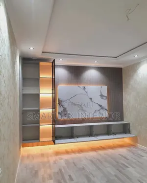 Tv Stand/Fluted Panels/Marble Sheets Installation