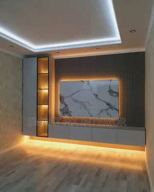 Tv Stand/Fluted Panels/Marble Sheets Installation
