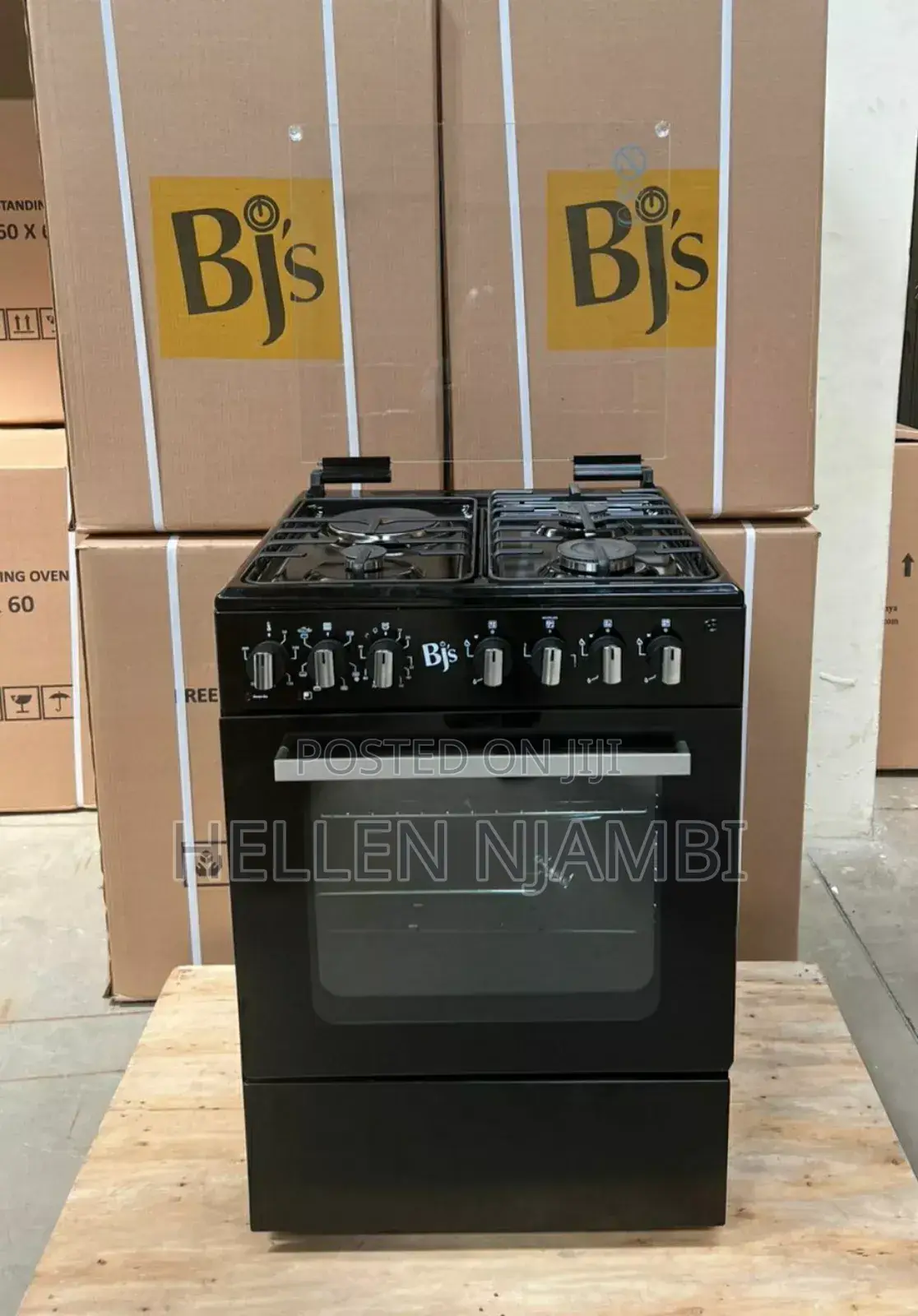 BJS Standing Cooker With Electric Oven and Turbo Fan