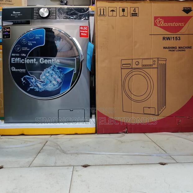 Ramtons Front Load Washing Machine 12kg Wash and Spin - main view