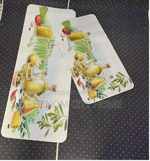 New Coffee Design Rubber Bottom Kitchen Mats Available