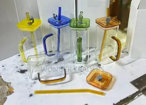 250 Ml Glass Mug Glass Straw Sleeeek