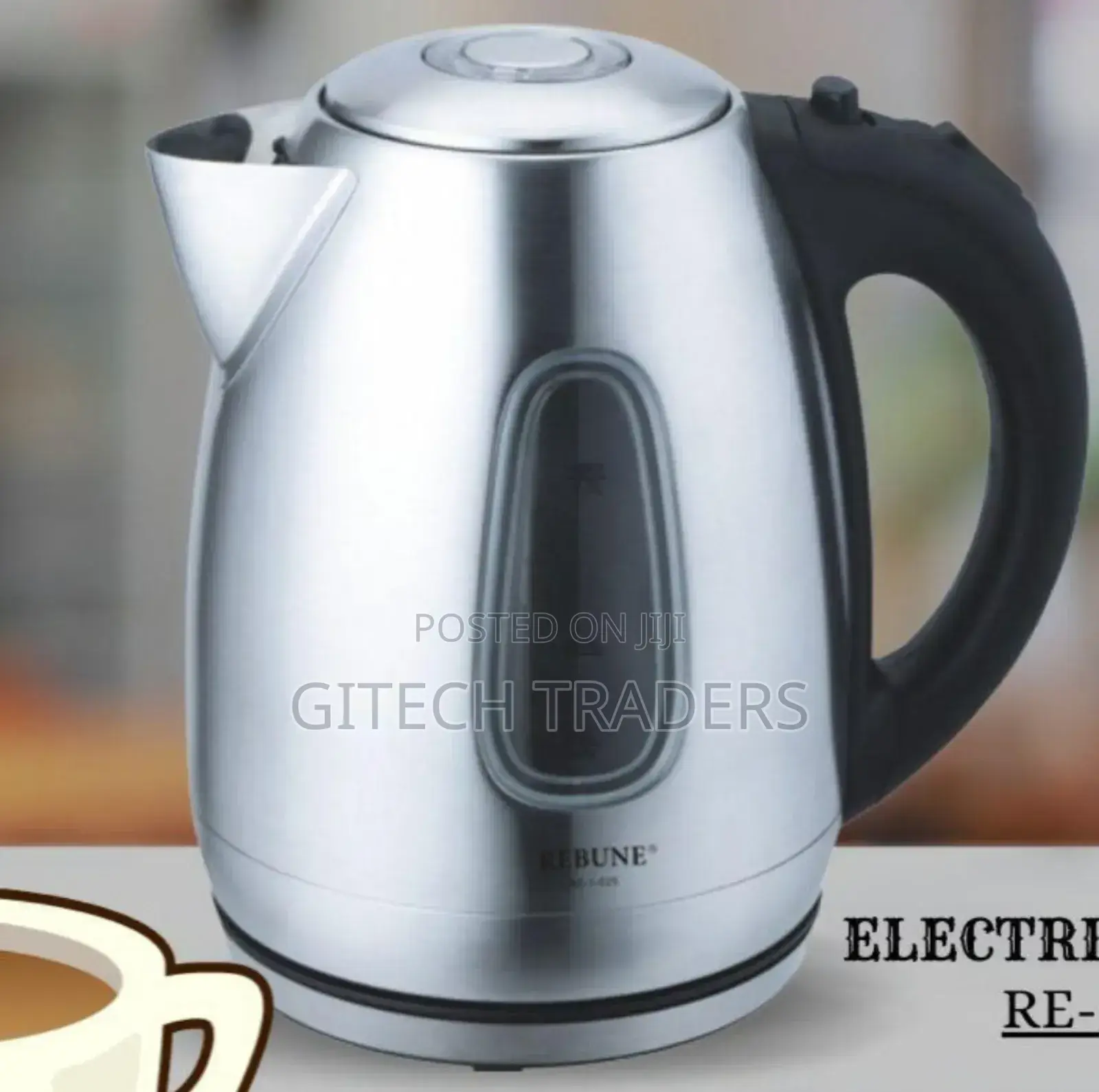 *Rebune 1.7ltrs Steel Kettle