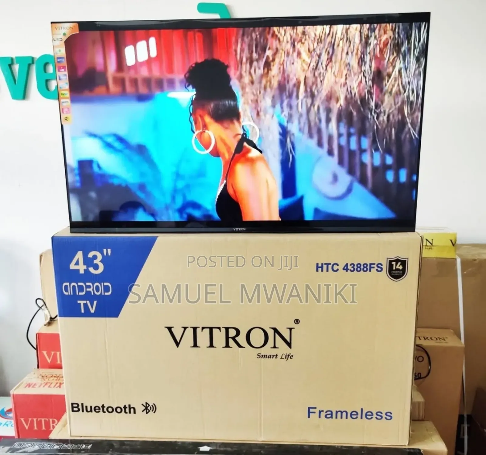 Vitron 43′′ FHD 1080 Smart Android Tv Frameless Bluetooth