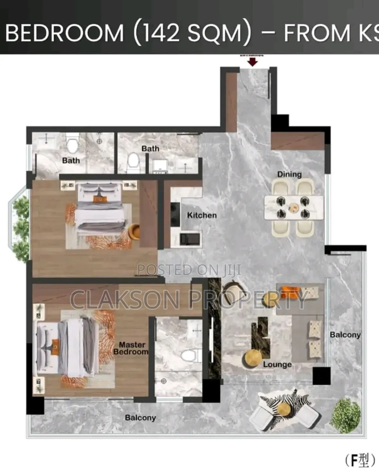 1bdrm Apartment in Westland, Westlands for sale