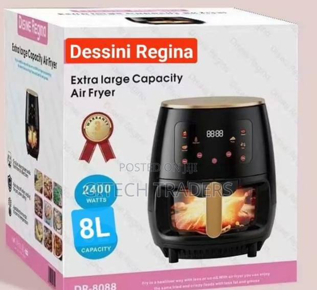 *Glass Oven Dessini Air Fryer 8 Litres*