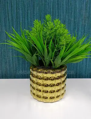 Small Flower for Decor Gold Bubble Vase