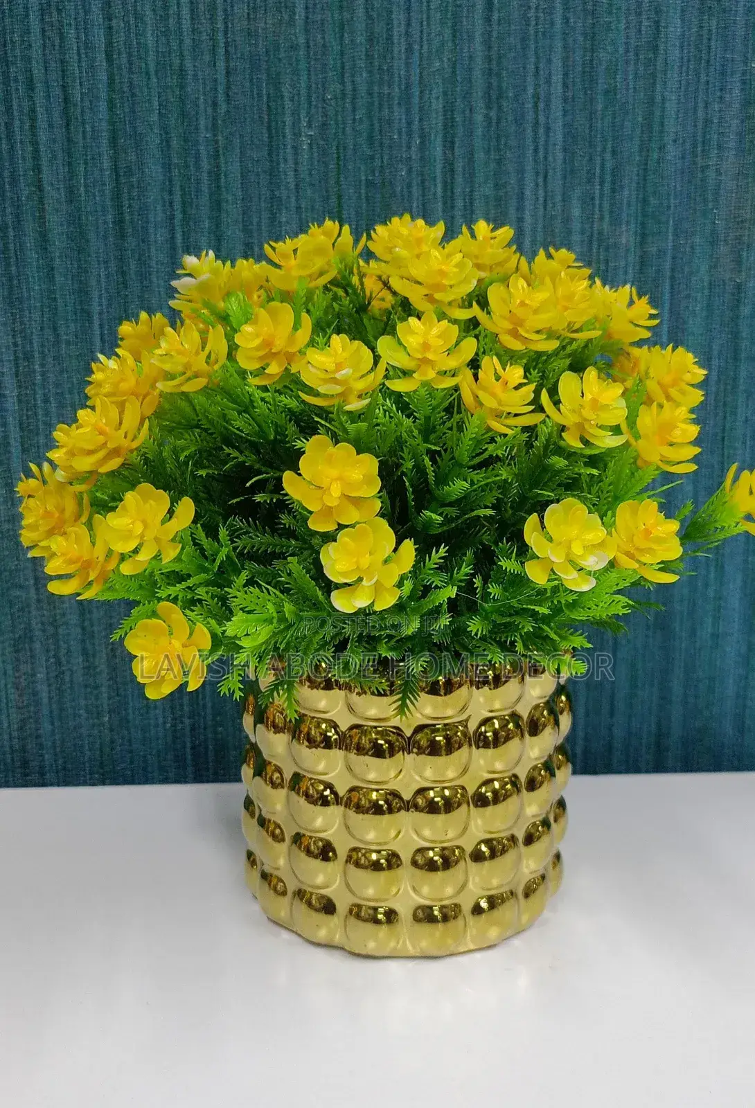 Yellow Gold Flower for Interior Decor