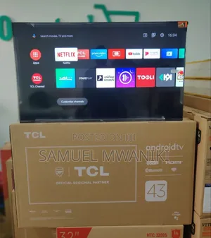TCL 43′′ FHD 1080 Smart Android Frameless Tv Hdr, Bluetooth