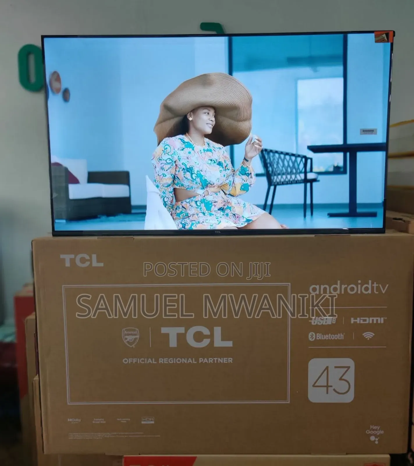 TCL 43′′ FHD 1080 Smart Android Frameless Tv Hdr, Bluetooth