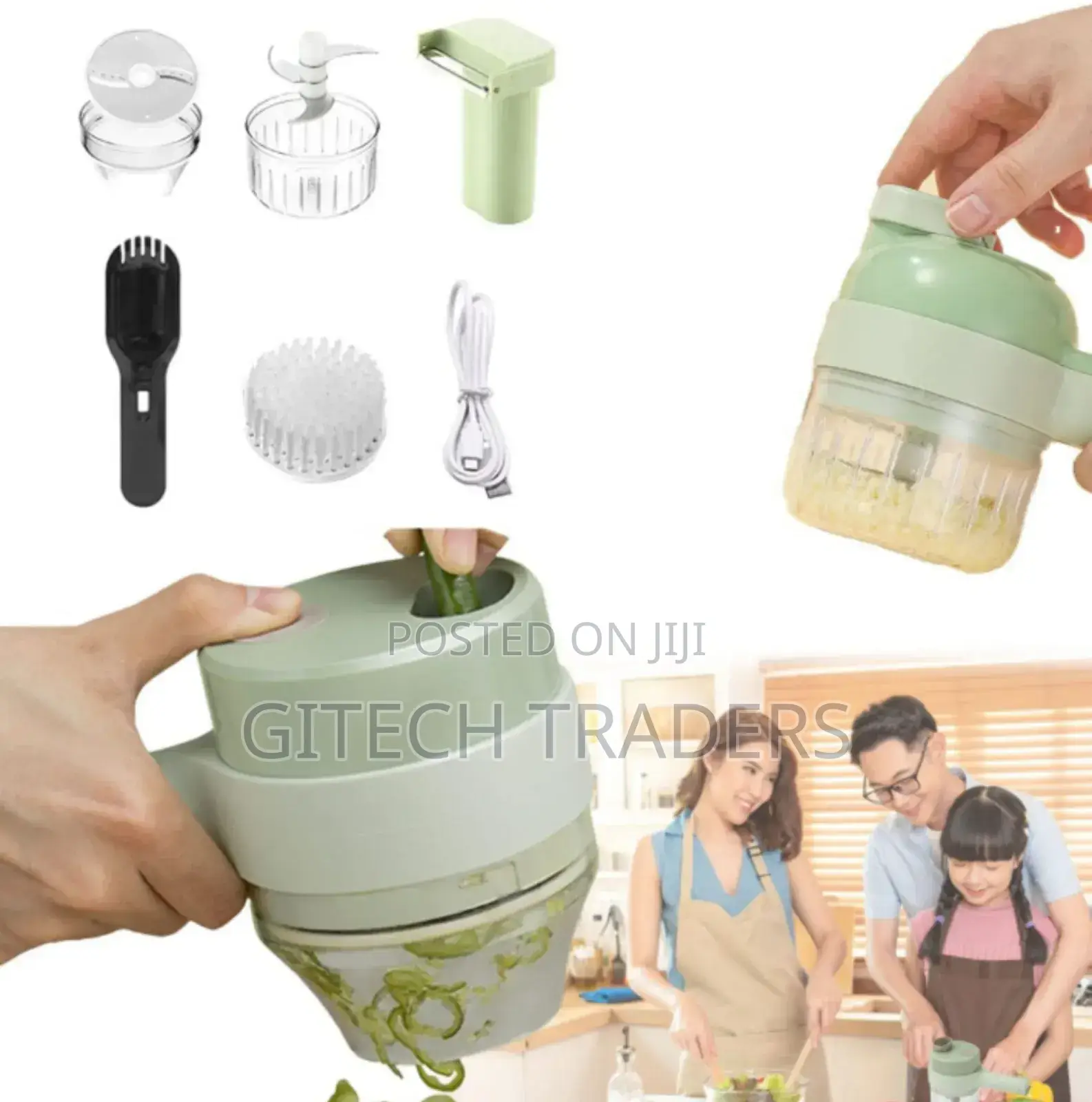 *4in1 Gatling Electric Vegetable Chopper