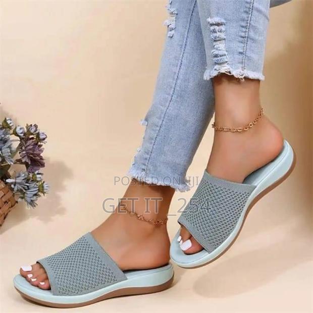 Ladies Mesh Sandals Black, Peach,Sizes 37,38,39,40,41,42