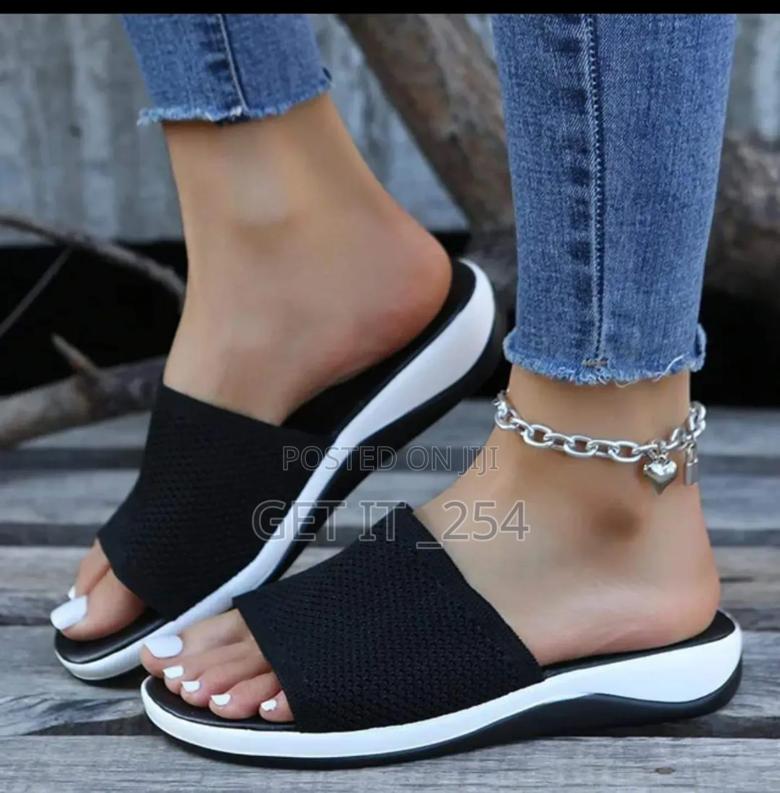 Ladies Mesh Sandals Black, Peach,Sizes 37,38,39,40,41,42