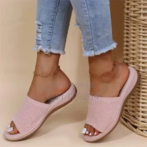 Ladies Mesh Sandals Black, Peach,Sizes 37,38,39,40,41,42