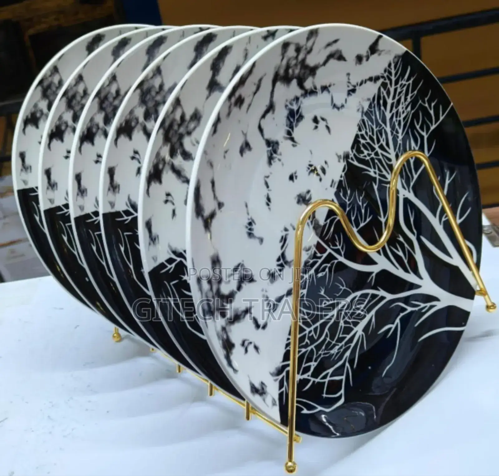 *Set of 6 Tree Plates