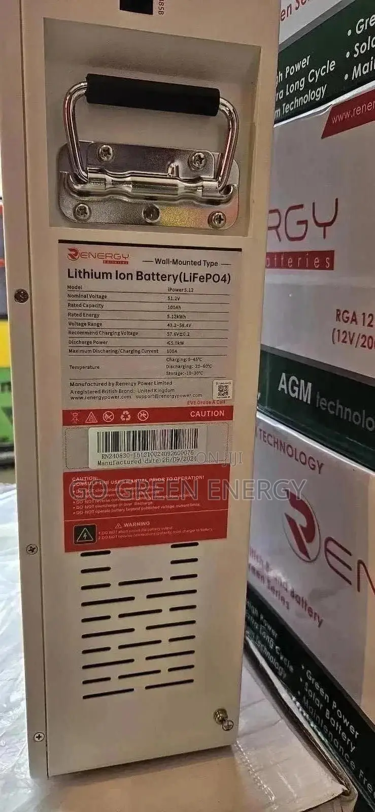 5.12kwh Renergy Lithium Battery