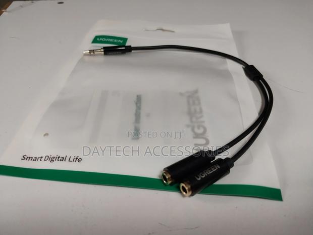 Ugreen Headphone Splitter 3.5mm Male to 2 Dual 3.5mm Female