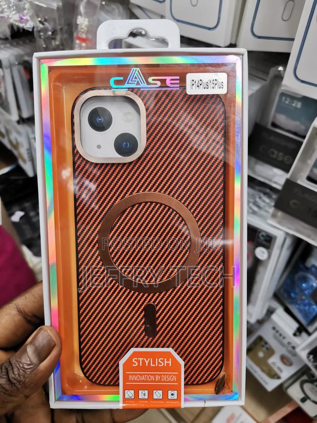 Chrome Back Designer Lining Cover for iPhone 14 Plus - main view