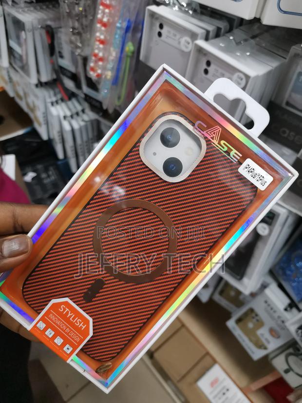 Chrome Back Designer Lining Cover for iPhone 14 Plus - thumbnail 2