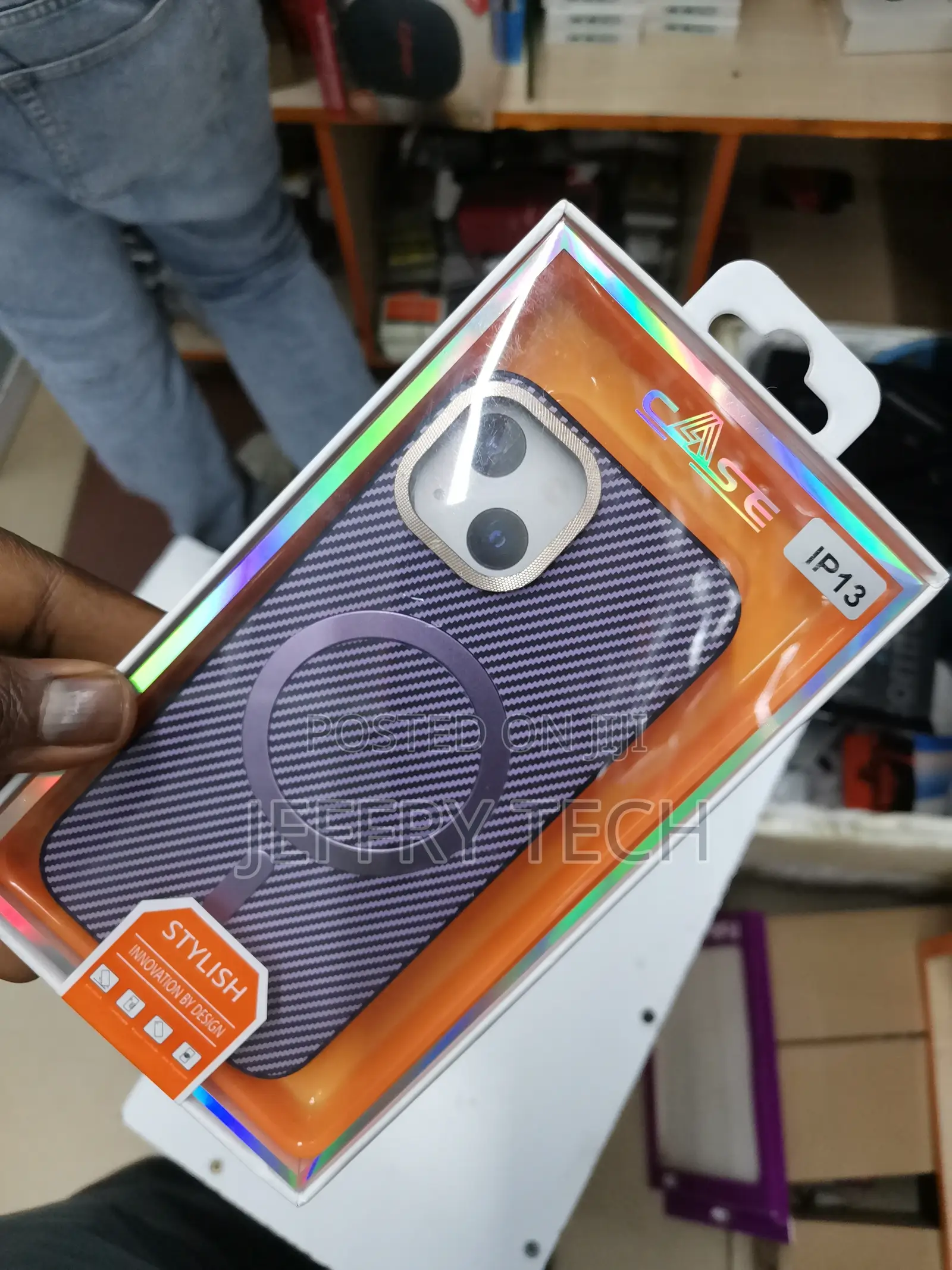 Magnetic for iPhone 12 Pro Case Real Carbon Fiber Cover For