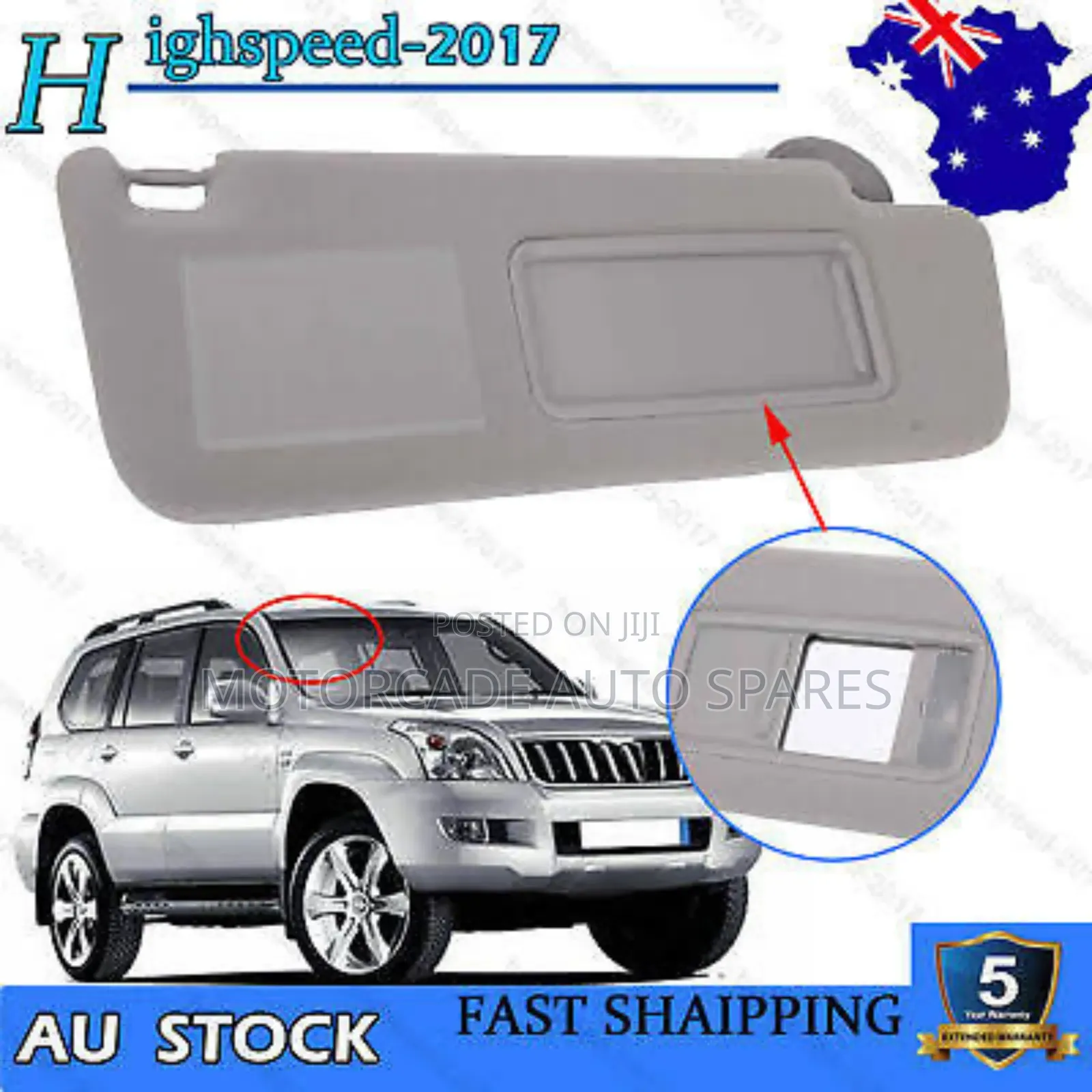 Toyota Prado Landcruiser J120 Sun Visors Available