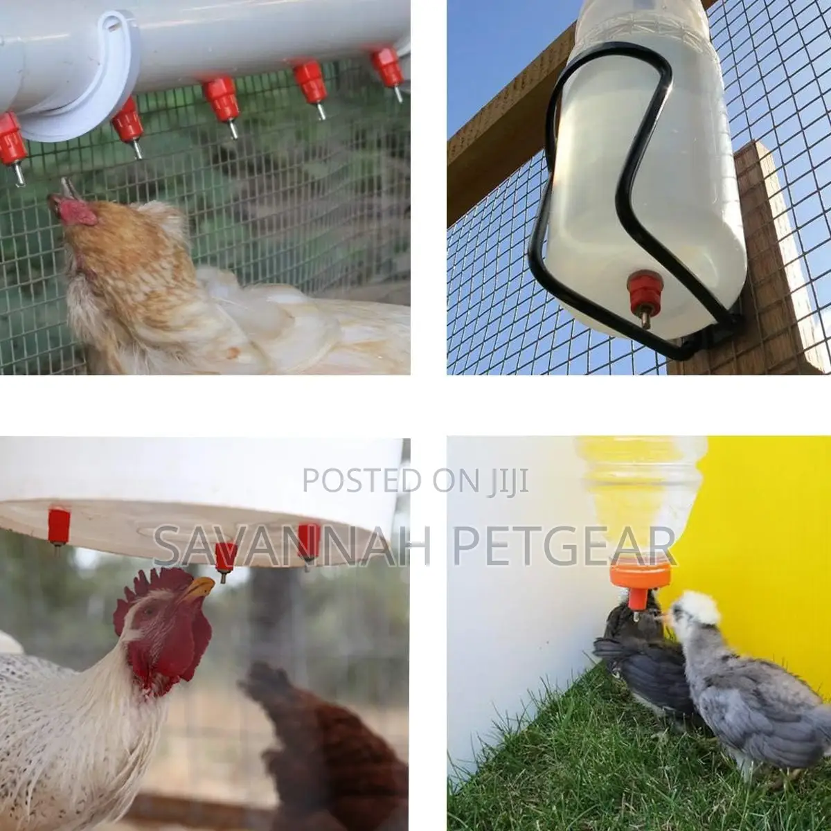 Automatic Chicken Poultry Watering Vertical Side Mount 20pc