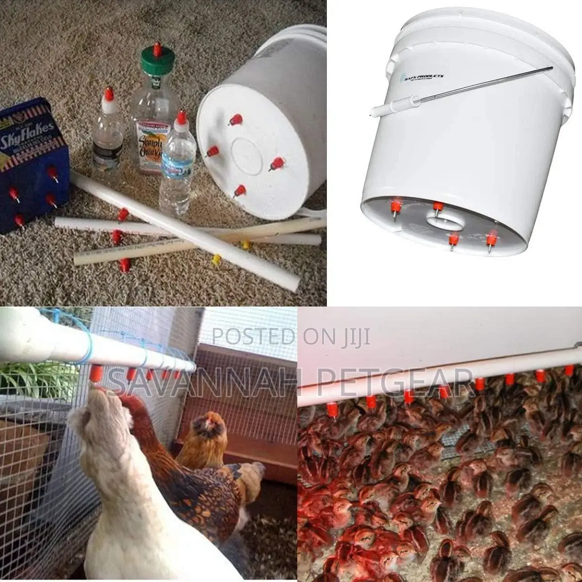 Automatic Chicken Poultry Watering Vertical Side Mount 20pc
