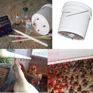 Automatic Chicken Poultry Watering Vertical Side Mount 20pc