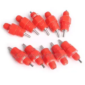 10 Pieces Water Nipple Drinker Screw in Poultry Chicken