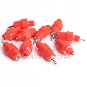 10 Pieces Water Nipple Drinker Screw in Poultry Chicken