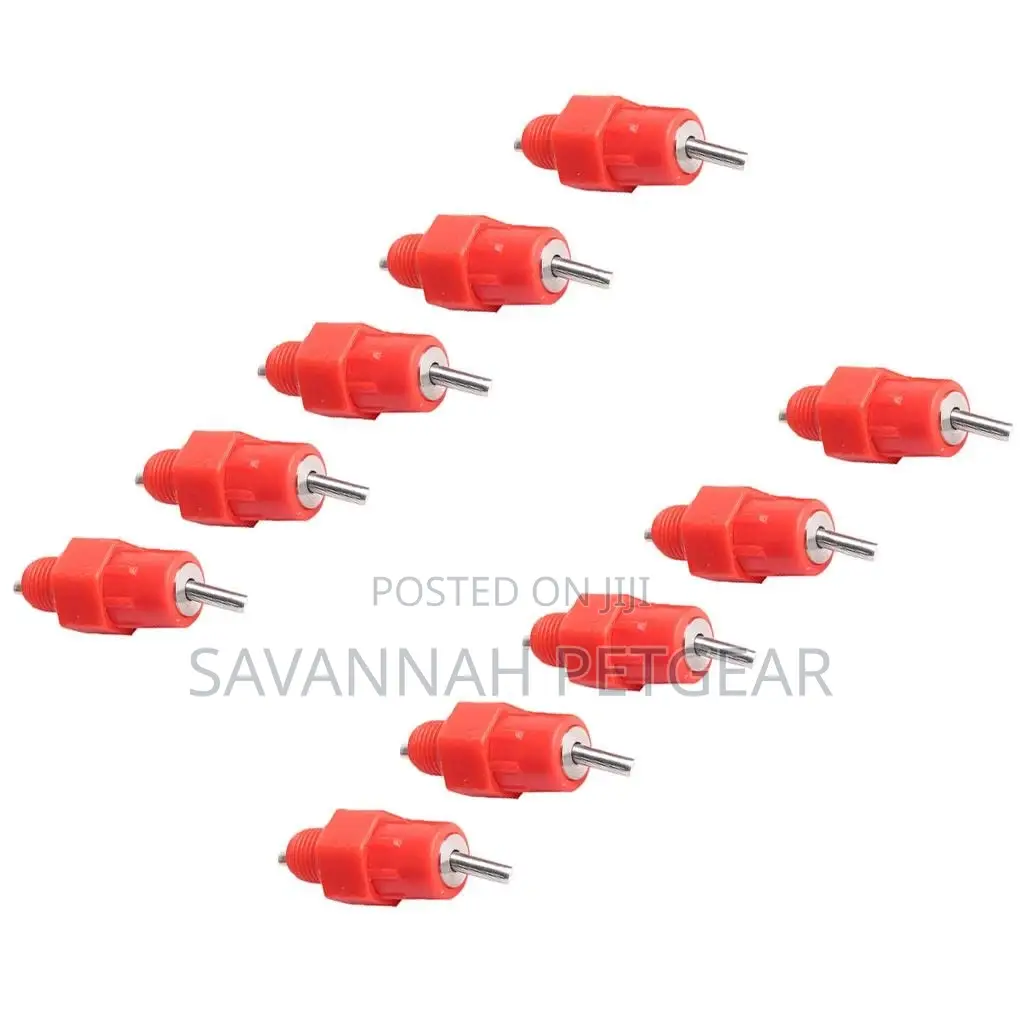 Chicken Water Feeder Nipple Turkeys Geese Ducks Quail - 5 Pc