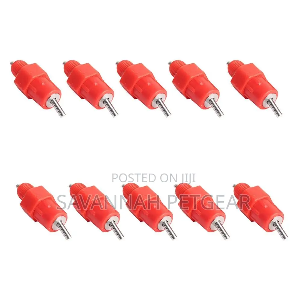 Chicken Water Feeder Nipple Turkeys Geese Ducks Quail - 5 Pc