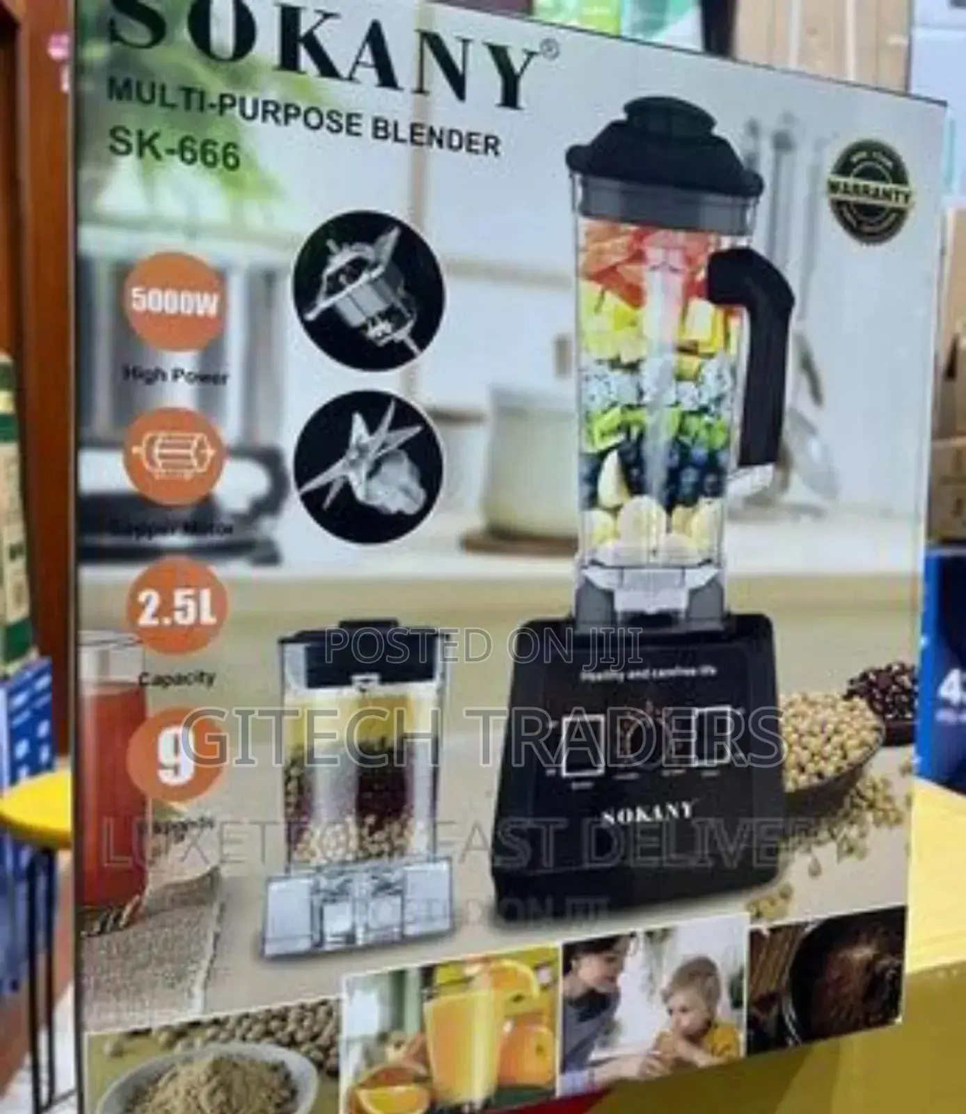 Sokany Commercial Blender 666