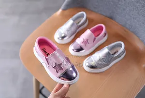 Grey and Pink Girls Shoes