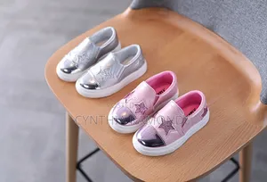 Grey and Pink Girls Shoes